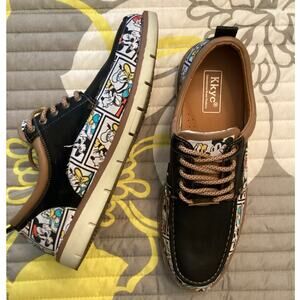 Kkyc International Honor Products Disney Comic Strip Boat Mens Shoes Sz 10